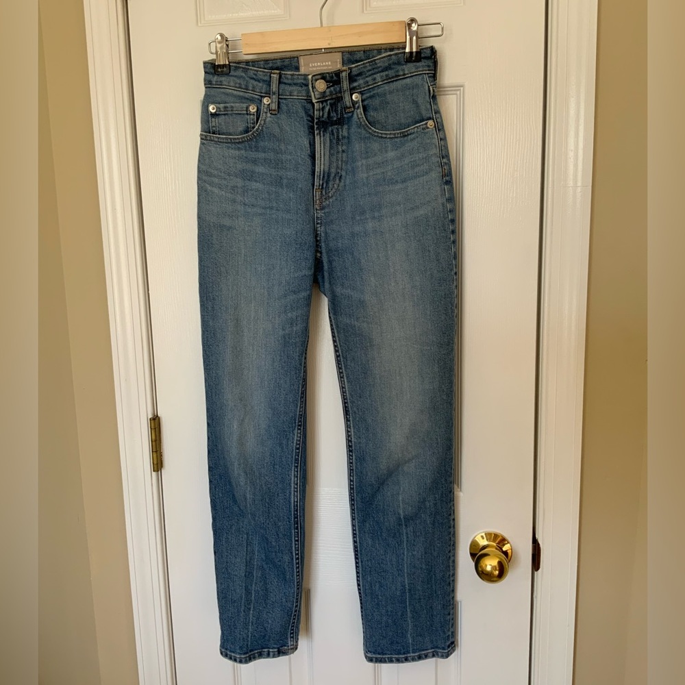Everlane High Rise Straight Ankle Jean